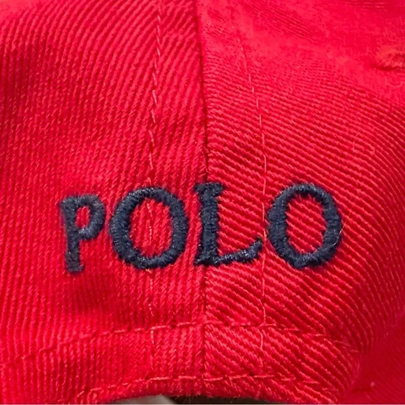 Ralph Lauren Red Baseball Cap 12-24 Months - Picture 5 of 7